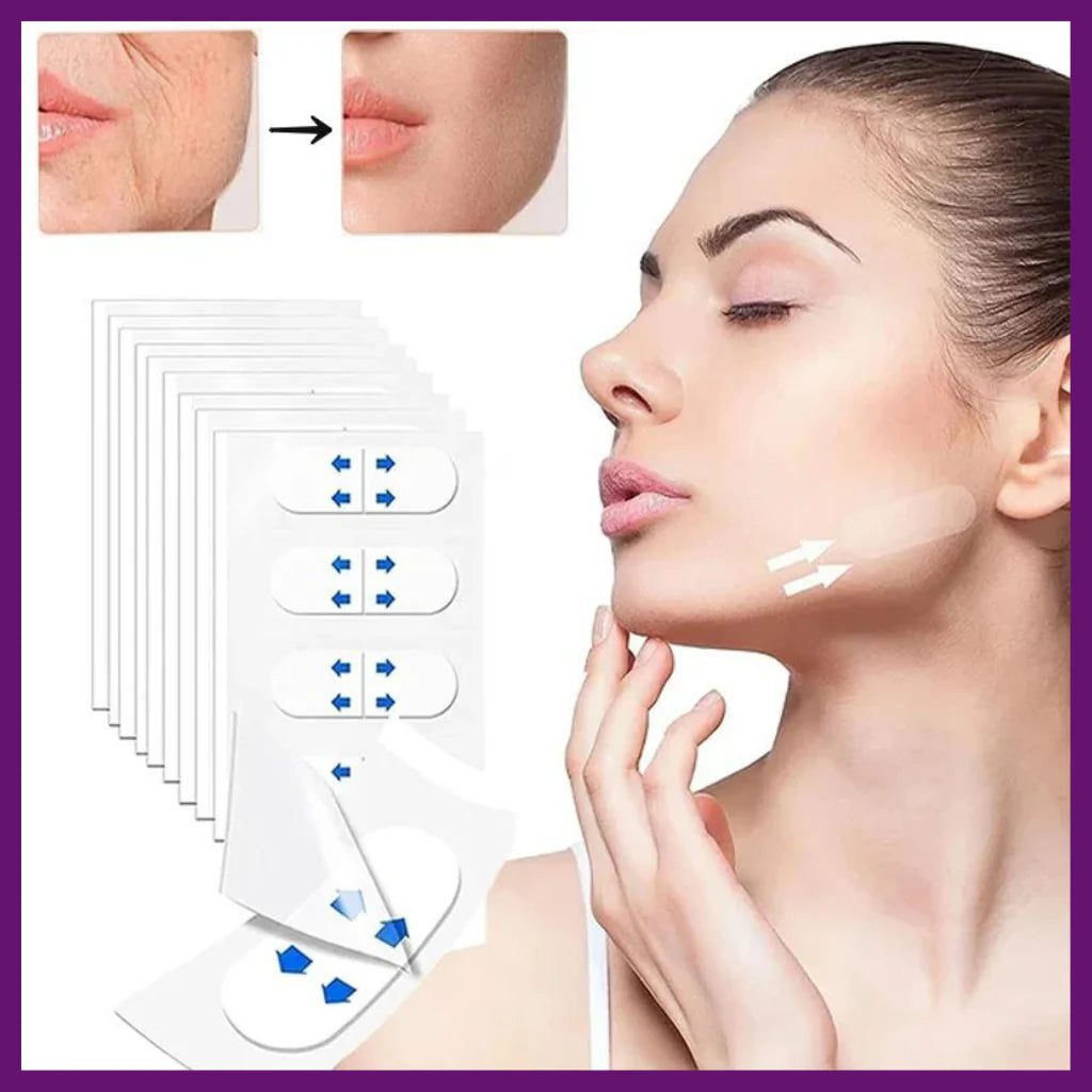 Face Lift Tape Invisível – Kit com 40 Adesivos