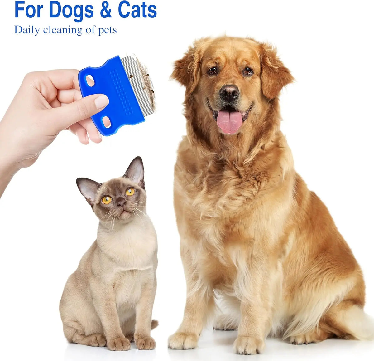 Kit Pente Anti Pulgas para Gatos e Cães – 2 Unidades