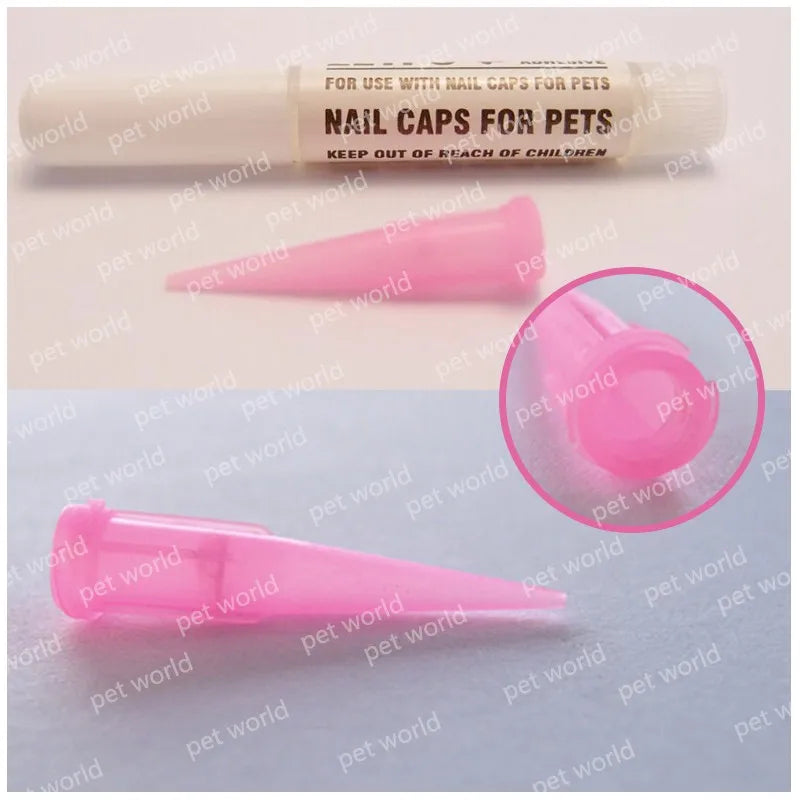 Tampas de unhas para gatos, patas macias, capa protetora de unhas com cola adesiva grátis + aplicador 20 tamanhos para gatinho