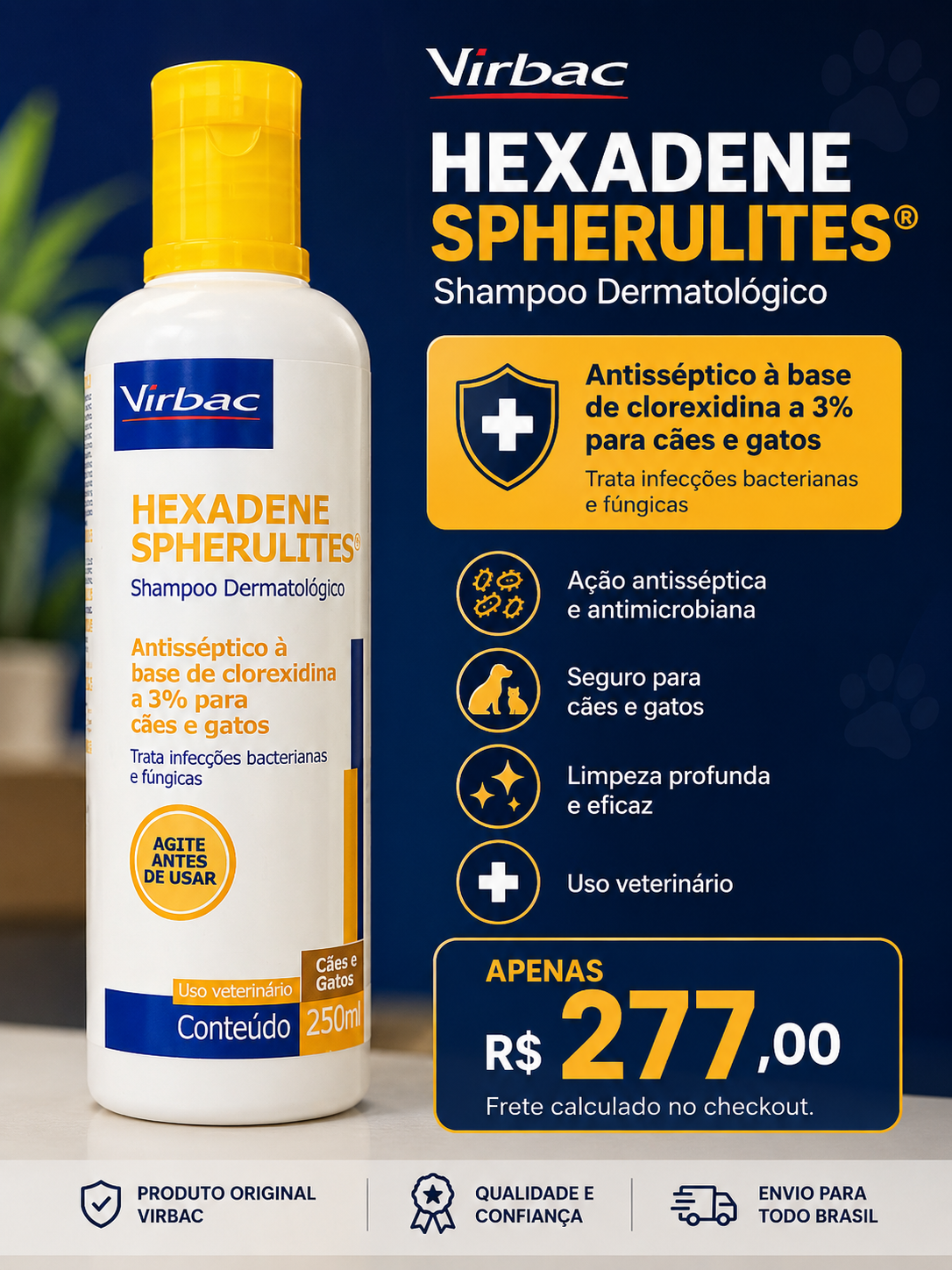 Shampoo dermatológico