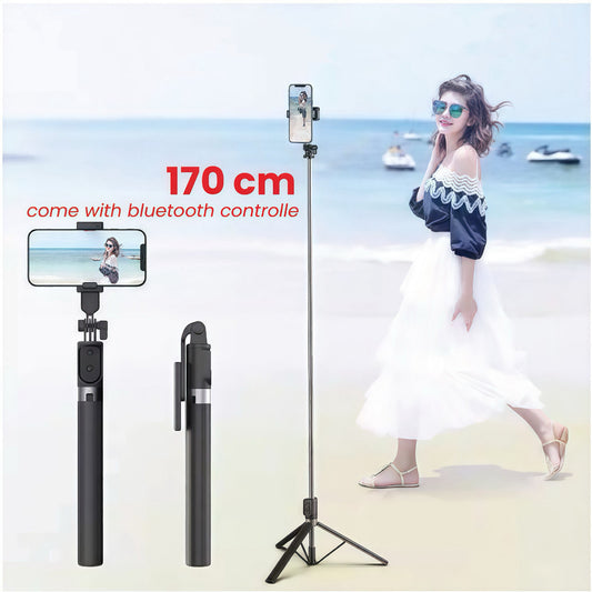 Bastão Selfie Tripé Bluetooth 3 em 1 para Celular