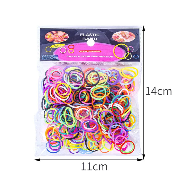 300 pçs de alta elasticidade pet cabelo borracha banda cão gato acessórios para o cabelo diy arcos aliciamento hairpin acessórios crianças brinquedos