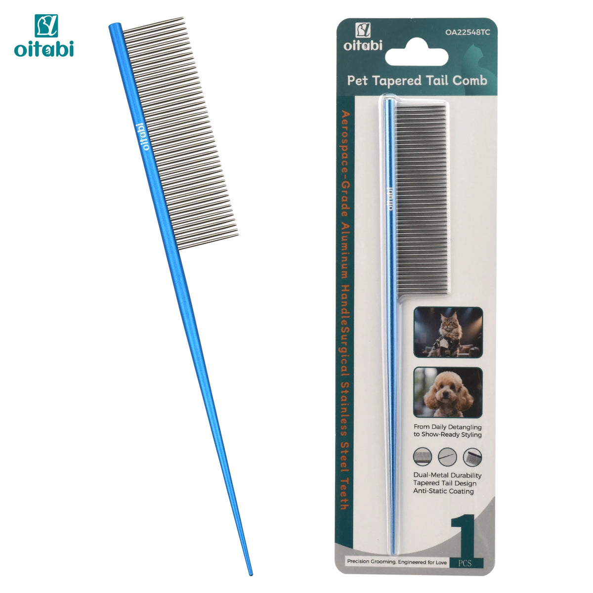 Oitabi Deluxe Pente desembaraçador para animais