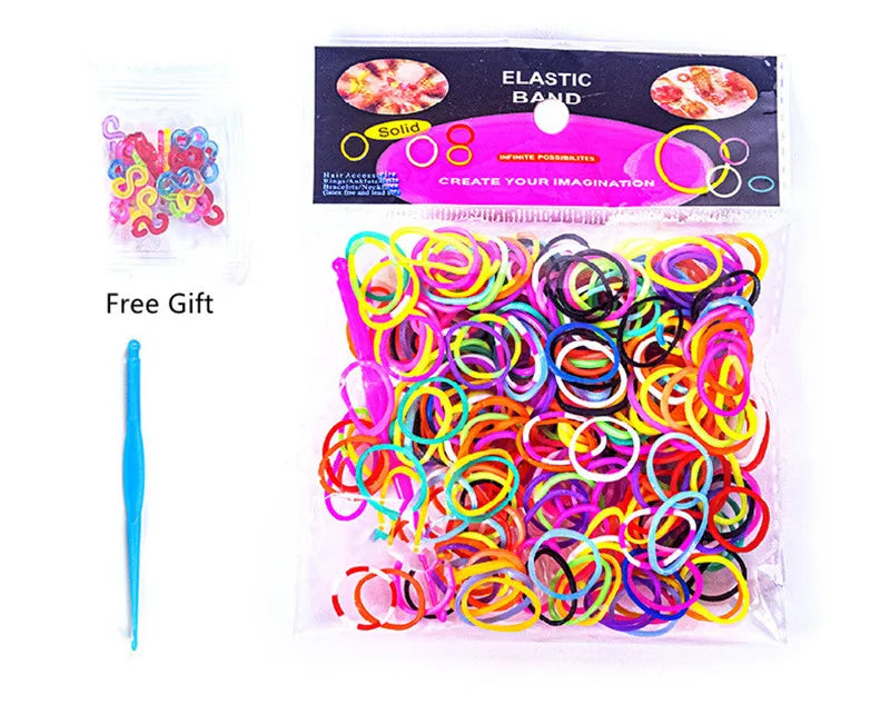 300 pçs de alta elasticidade pet cabelo borracha banda cão gato acessórios para o cabelo diy arcos aliciamento hairpin acessórios crianças brinquedos