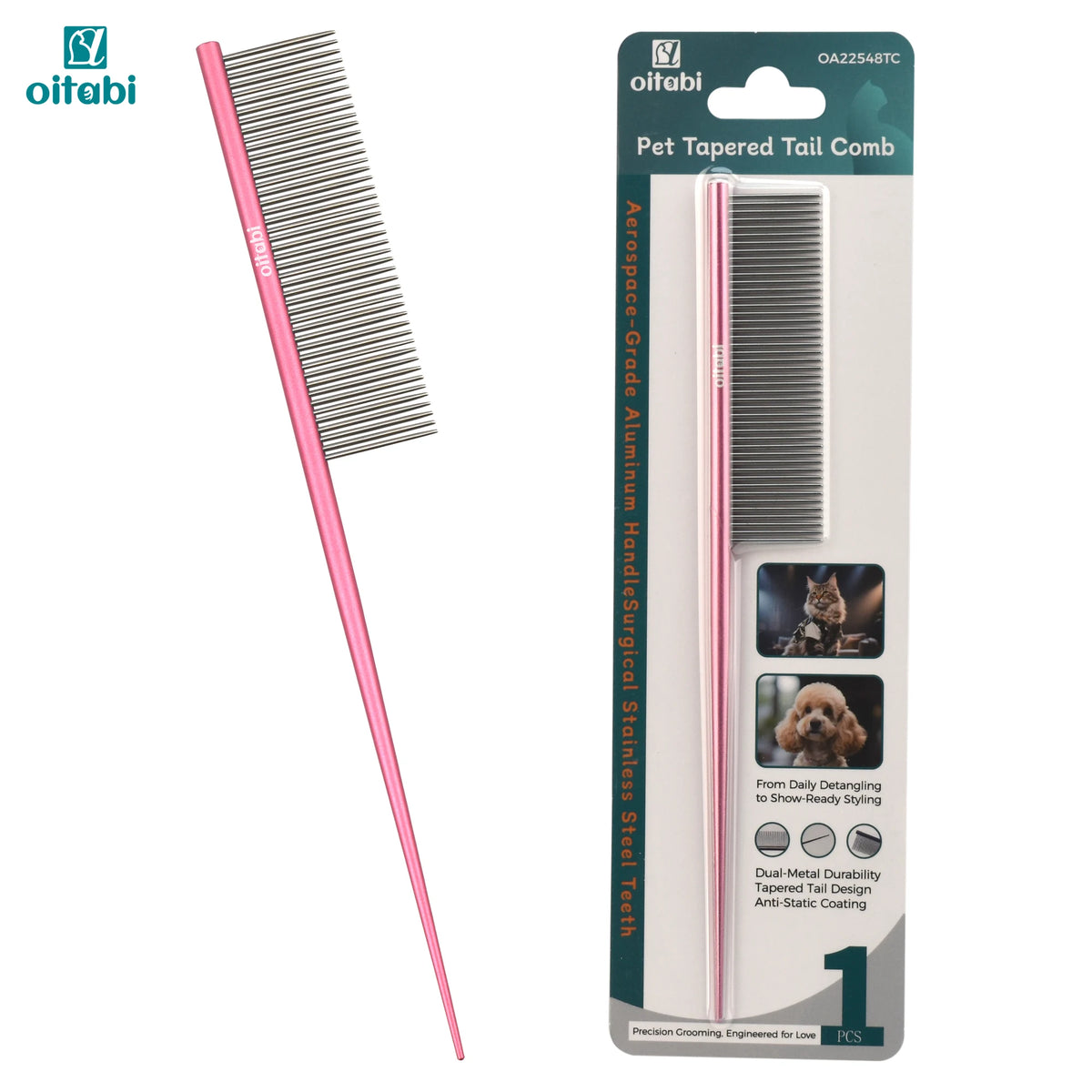 Oitabi Deluxe Pente desembaraçador para animais