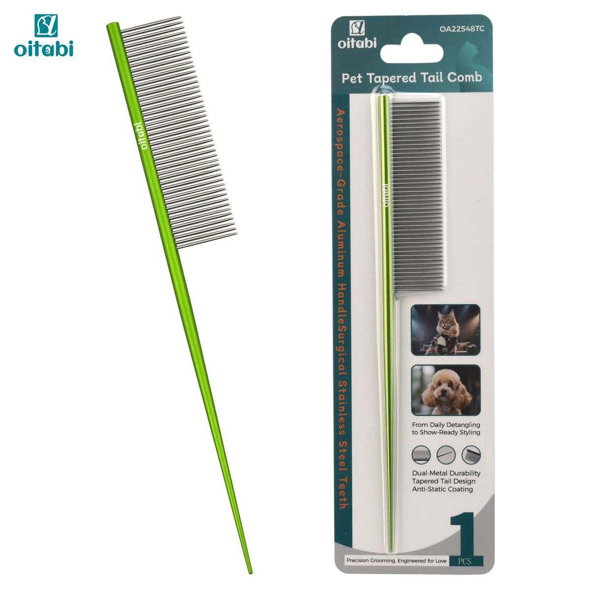 Oitabi Deluxe Pente desembaraçador para animais