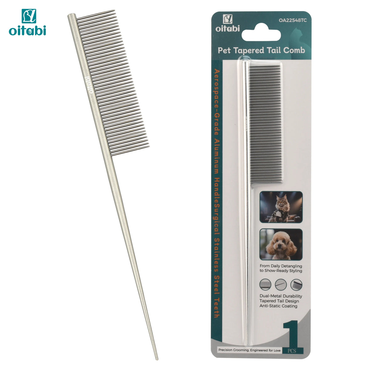 Oitabi Deluxe Pente desembaraçador para animais