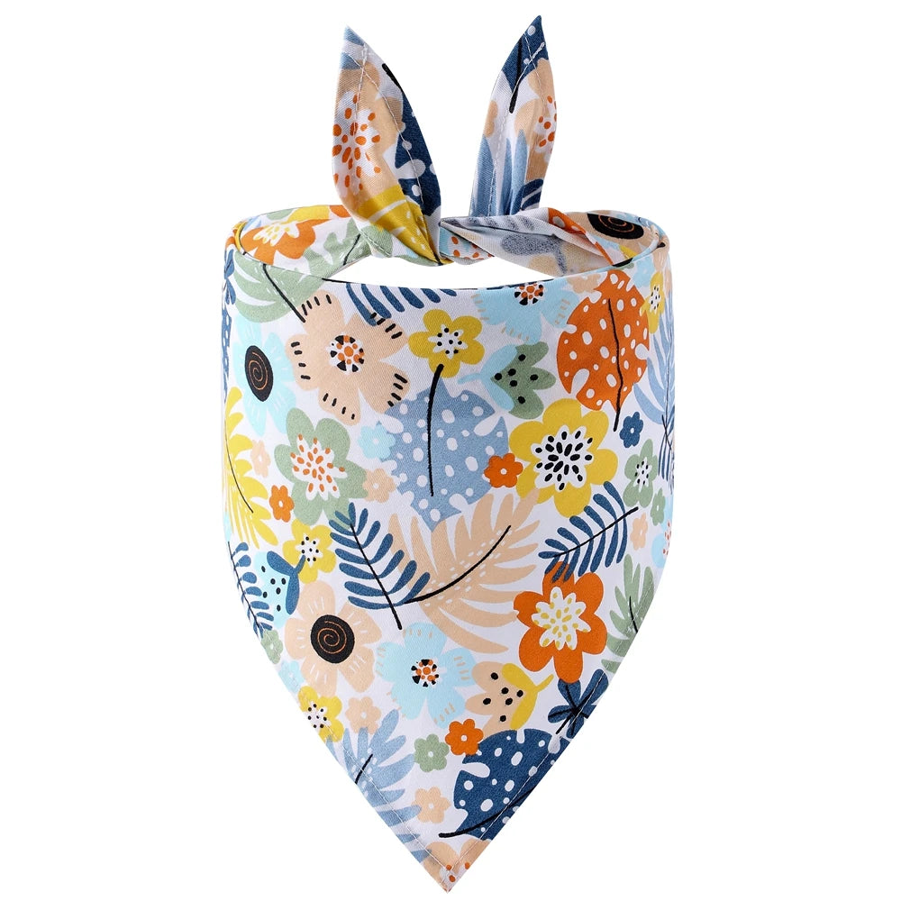 Bandana de Verão com Estampa de Melancia, Lenço Triangular Ajustável e Fofo para Cães e Gatos, Babador Respirável para Cães Pequenos, Médios e Grandes