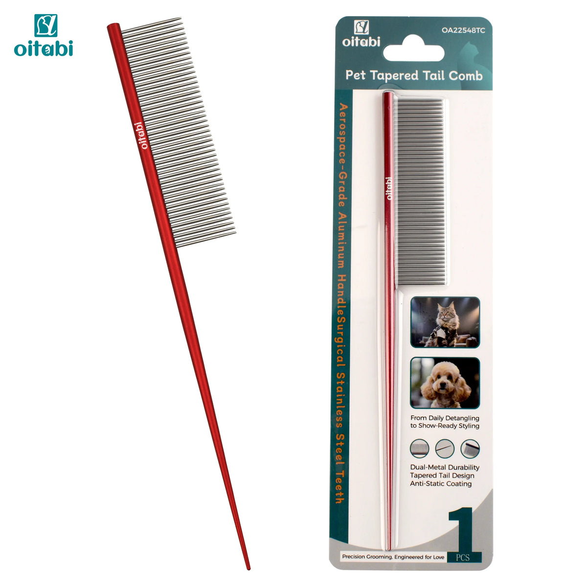 Oitabi Deluxe Pente desembaraçador para animais