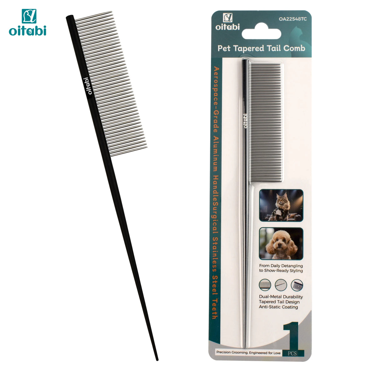 Oitabi Deluxe Pente desembaraçador para animais