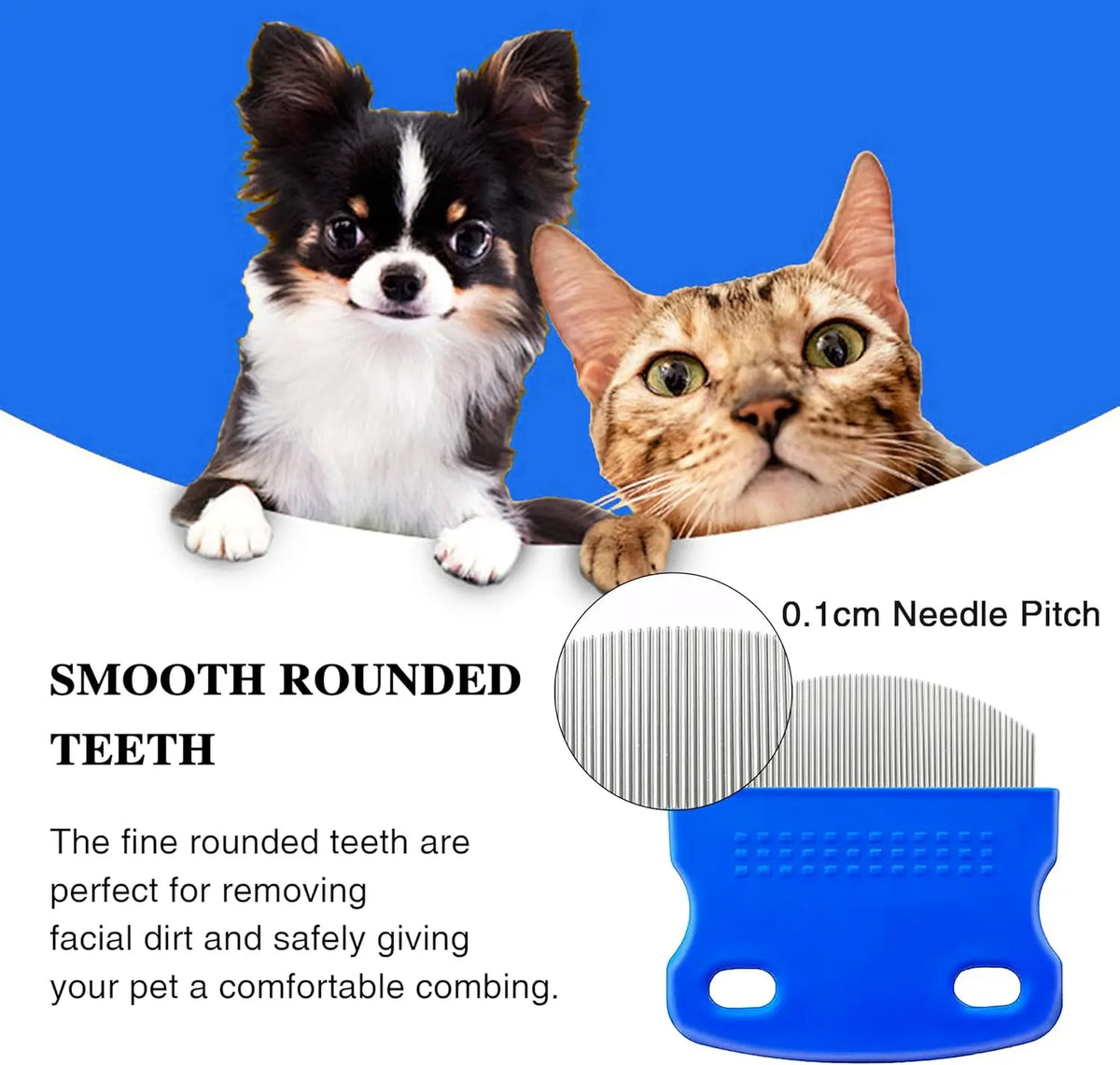 Kit Pente Anti Pulgas para Gatos e Cães – 2 Unidades